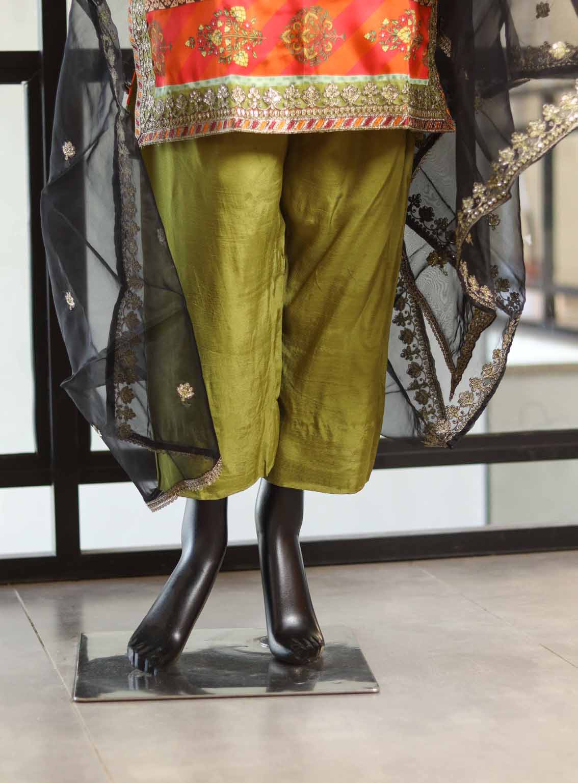 Paisley Khombi Printed Silk Suits Stitched 3 Piece - KB25FP 001 MEHINDI Paisley Khombi Printed Silk Suits Stitched 3 Piece - KB25FP 001 MEHINDI