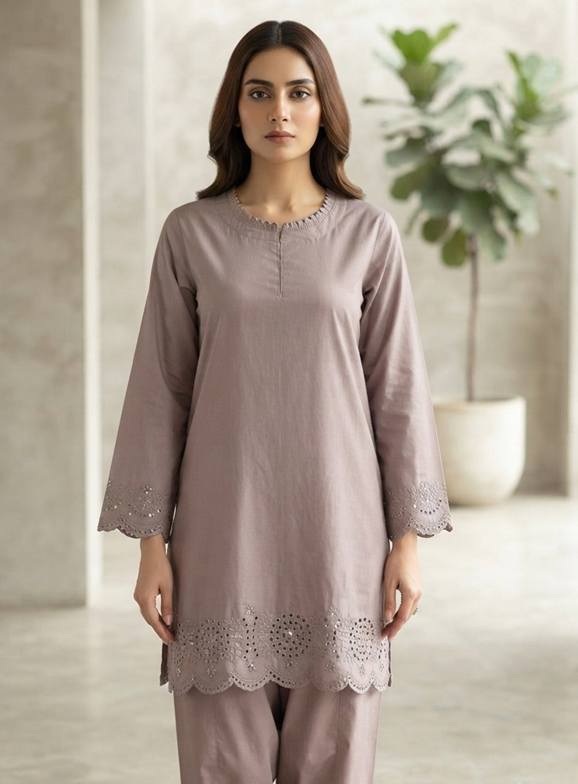 Paisley Khombi Solid Embroidered Cotton 2 Piece Stitched Shirt Trouser KB26SEC D-P-14-GY Paisley Khombi Solid Embroidered Cotton 2 Piece Stitched Shirt Trouser KB26SEC D-P-14-GY