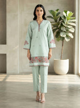 Paisley Khombi Solid Embroidered Cotton 2 Piece Stitched Shirt Trouser KB26SEC D-P-17-MGN