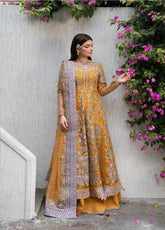 Pehli Nazar By Ayzel Festive Embroidered Organza 3 Piece Unstitched Suit AZL26PNF D-AYZ-0162 ZARAFSHAN