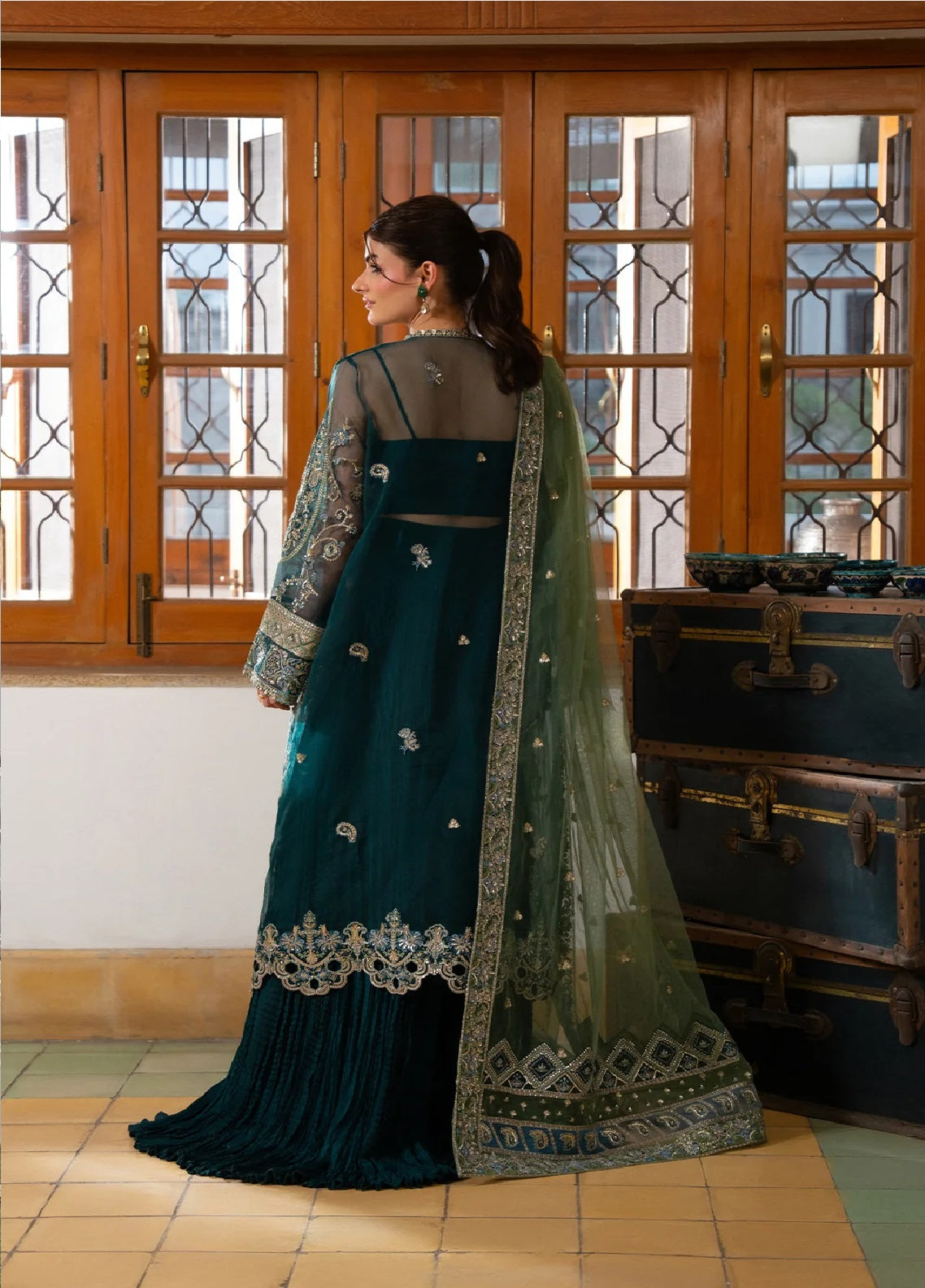 Pehli Nazar By Ayzel Festive Embroidered Organza 3 Piece Unstitched Suit AZL26PNF D-AYZ-0163 MAYAL Pehli Nazar By Ayzel Festive Embroidered Organza 3 Piece Unstitched Suit AZL26PNF D-AYZ-0163 MAYAL