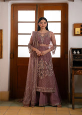 Pehli Nazar By Ayzel Festive Embroidered Poly Net 3 Piece Unstitched Suit AZL26PNF D-AYZ-0170 ADAA