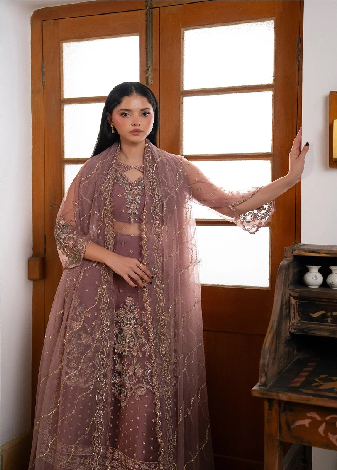 Pehli Nazar By Ayzel Festive Embroidered Poly Net 3 Piece Unstitched Suit AZL26PNF D-AYZ-0170 ADAA Pehli Nazar By Ayzel Festive Embroidered Poly Net 3 Piece Unstitched Suit AZL26PNF D-AYZ-0170 ADAA