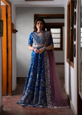 Pehli Nazar By Ayzel Festive Embroidered Raw Silk 3 Piece Unstitched Suit AZL26PNF D-AYZ-0161 SAHAL