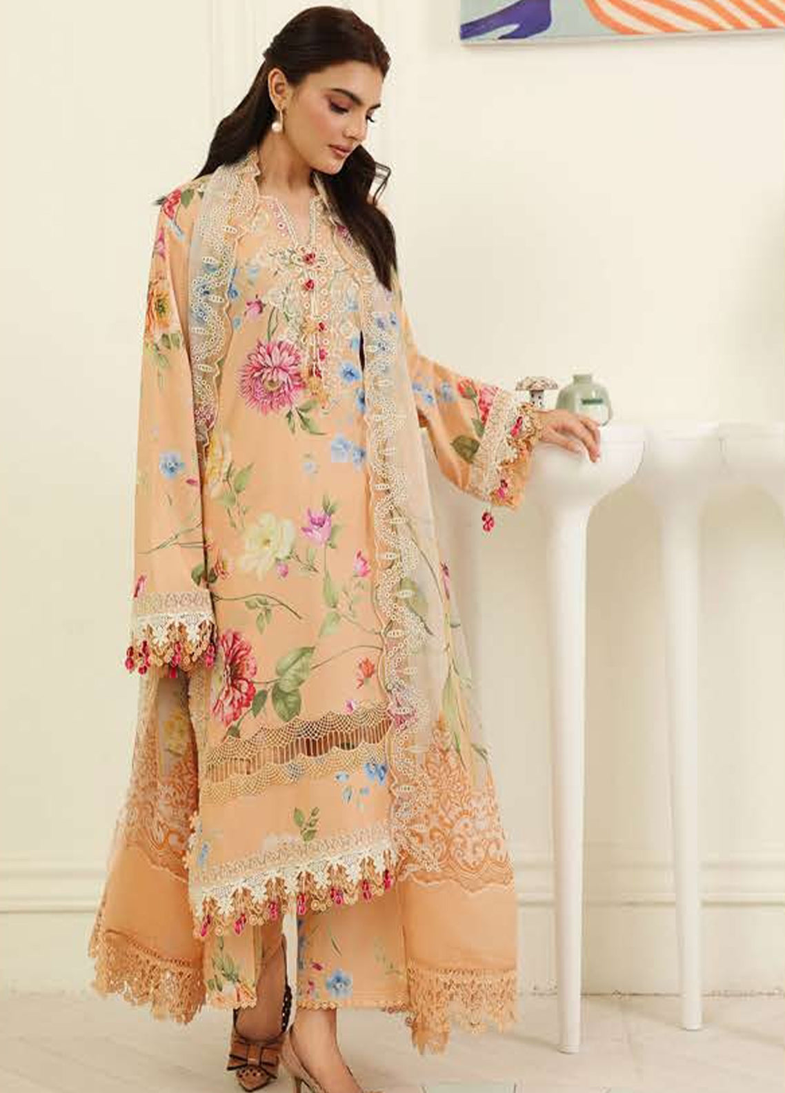 Petals In Print By Roheenaz Embroidered Lawn 3 Piece Unstitched Suit RNZ26PP D-02 MAGNOLIA MIST Petals In Print By Roheenaz Embroidered Lawn 3 Piece Unstitched Suit RNZ26PP D-02 MAGNOLIA MIST