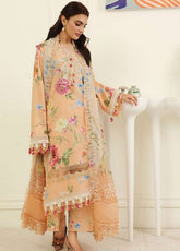 Petals In Print By Roheenaz Embroidered Lawn 3 Piece Unstitched Suit RNZ26PP D-02 MAGNOLIA MIST