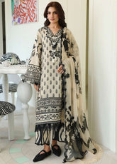 Petals In Print By Roheenaz Embroidered Lawn 3 Piece Unstitched Suit RNZ26PP D-03 WILLOW FLEUR