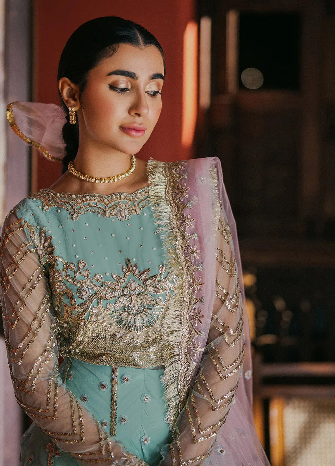 Pheli Si Muhabbat by Roheenaz Embroidered Net Suits Unstitched 3 Piece - RNZ24PSM 02 AARZO Pheli Si Muhabbat by Roheenaz Embroidered Net Suits Unstitched 3 Piece - RNZ24PSM 02 AARZO