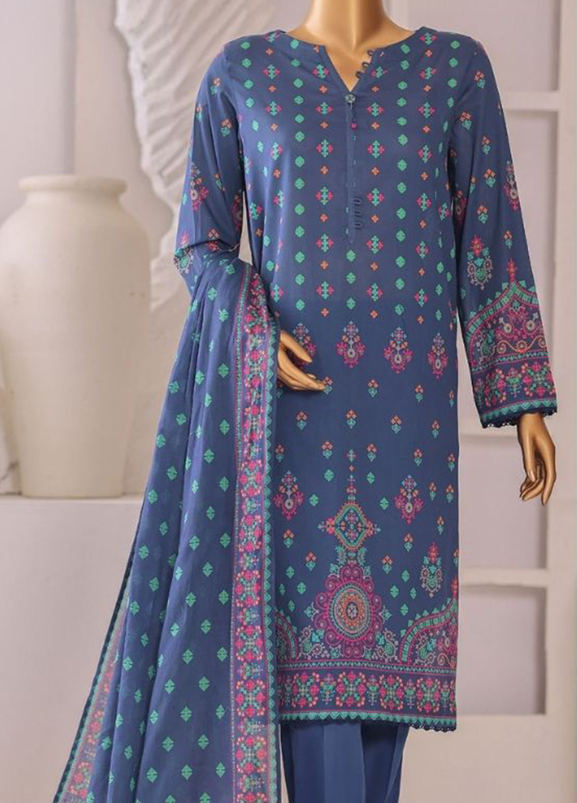 Platinum By HZ Textile Digital Printed Lawn 3 Piece Unstitched Suit HZ26PDP D-1200 Platinum By HZ Textile Digital Printed Lawn 3 Piece Unstitched Suit HZ26PDP D-1200
