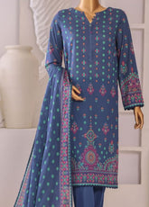 Platinum By HZ Textile Digital Printed Lawn 3 Piece Unstitched Suit HZ26PDP D-1200
