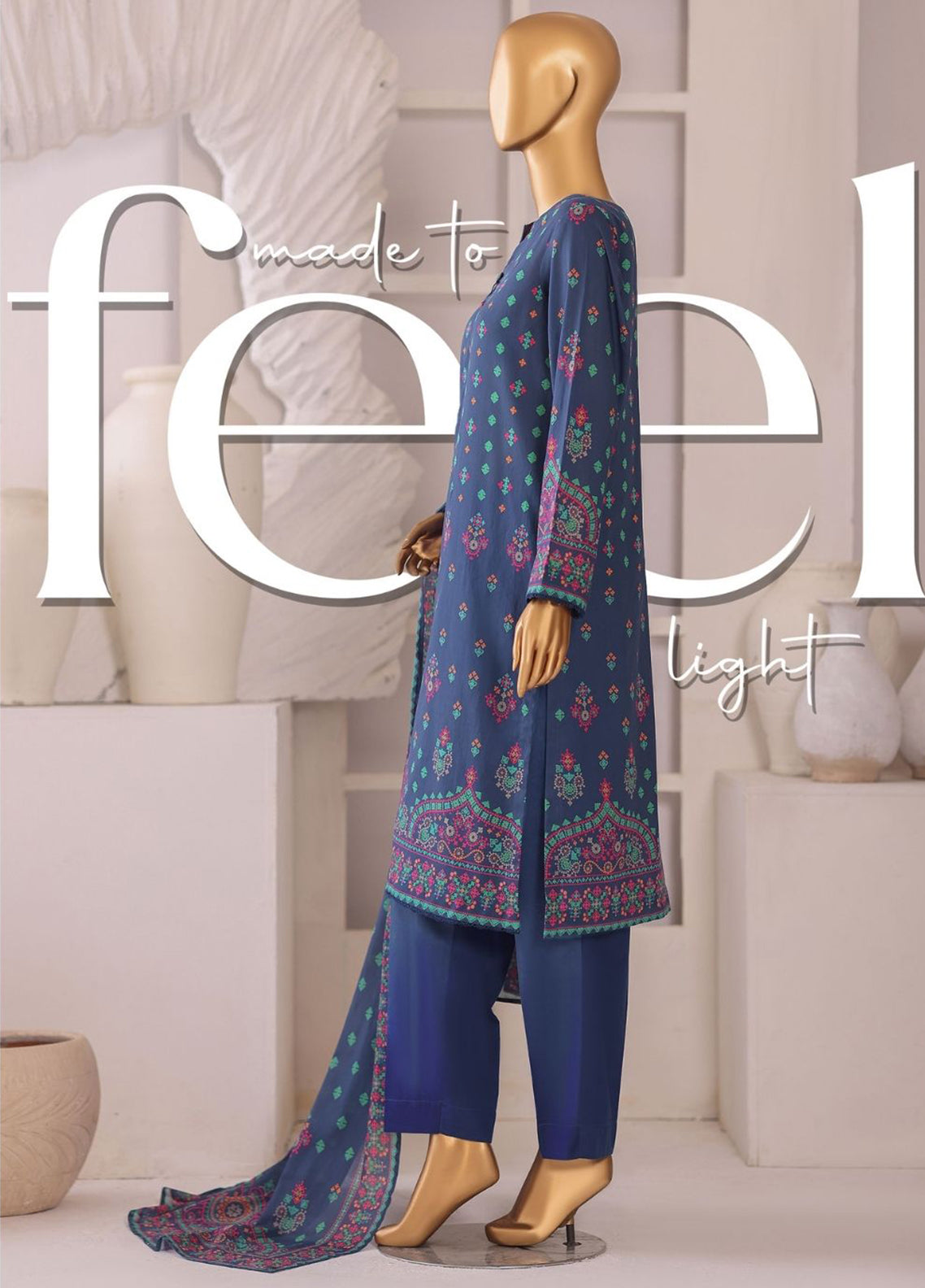 Platinum By HZ Textile Digital Printed Lawn 3 Piece Unstitched Suit HZ26PDP D-1200 Platinum By HZ Textile Digital Printed Lawn 3 Piece Unstitched Suit HZ26PDP D-1200