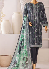 Platinum By HZ Textile Digital Printed Lawn 3 Piece Unstitched Suit HZ26PDP D-1203