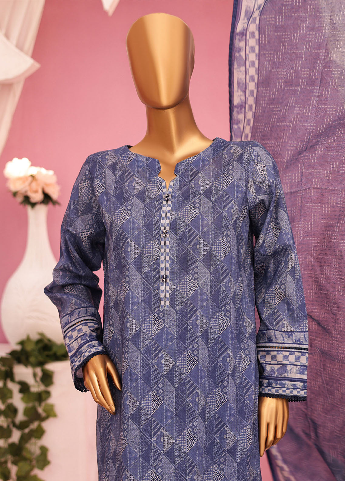 Platinum By HZ Textile Printed Lawn Unstitched 3 Piece Suit - HZ24PL PPC-76 Platinum By HZ Textile Printed Lawn Unstitched 3 Piece Suit - HZ24PL PPC-76