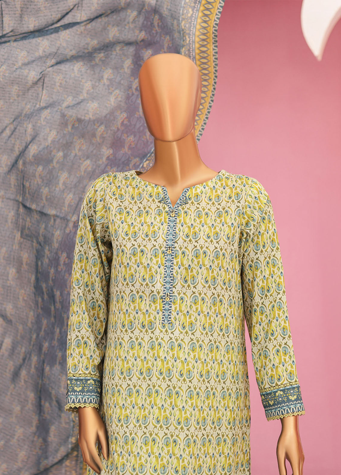 Platinum By HZ Textile Printed Lawn Unstitched 3 Piece Suit - HZ24PL PPC-77 Platinum By HZ Textile Printed Lawn Unstitched 3 Piece Suit - HZ24PL PPC-77