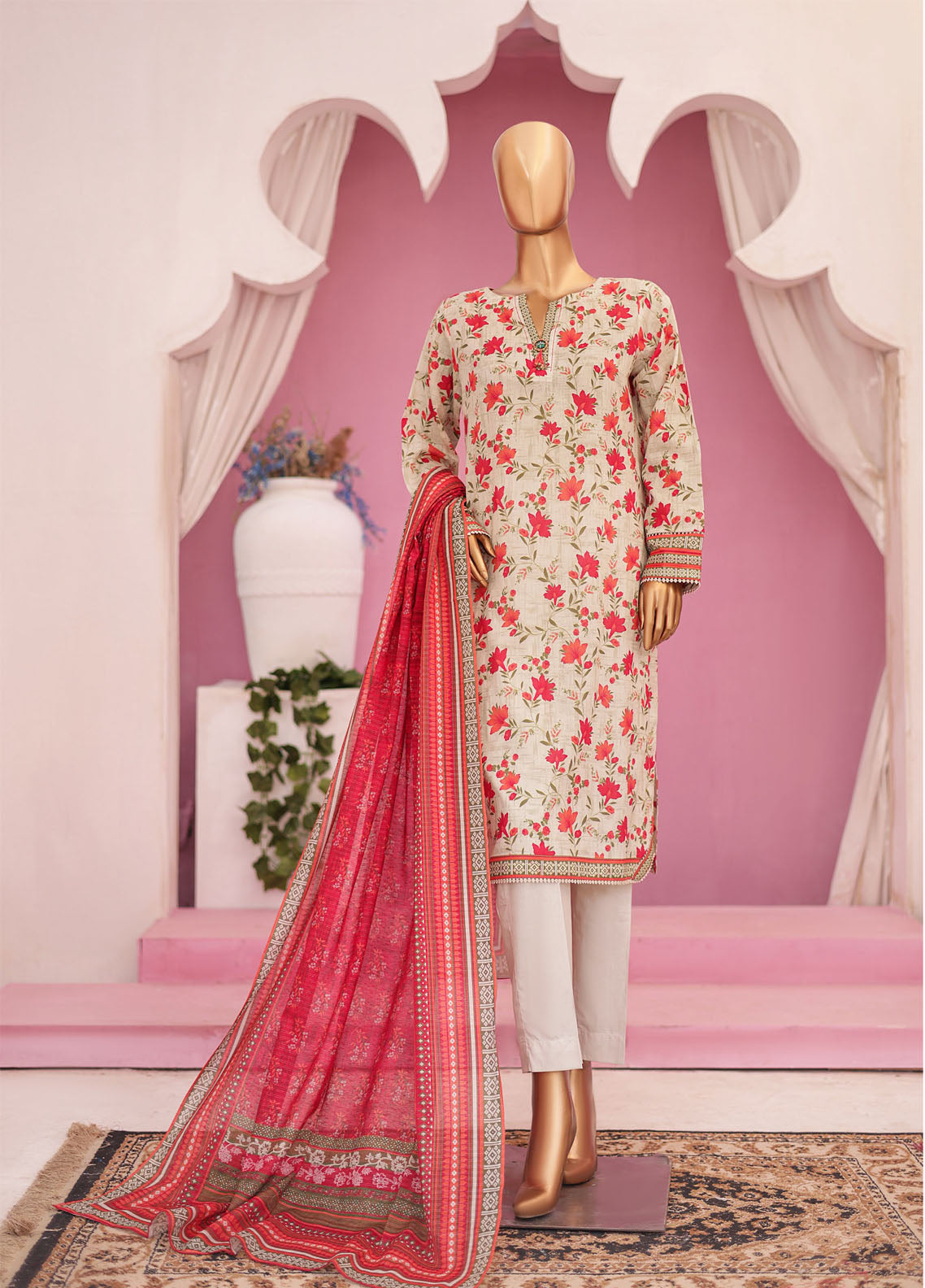 Platinum By HZ Textile Printed Lawn Unstitched 3 Piece Suit - HZ24PL PPC-79 Platinum By HZ Textile Printed Lawn Unstitched 3 Piece Suit - HZ24PL PPC-79