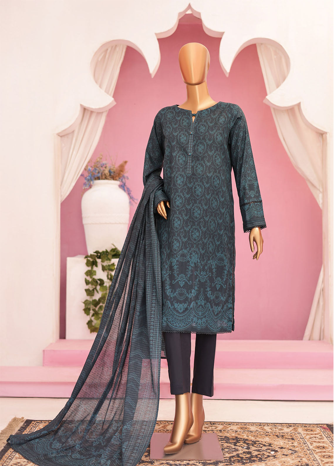 Platinum By HZ Textile Printed Lawn Unstitched 3 Piece Suit - HZ24PL PPC-81 Platinum By HZ Textile Printed Lawn Unstitched 3 Piece Suit - HZ24PL PPC-81
