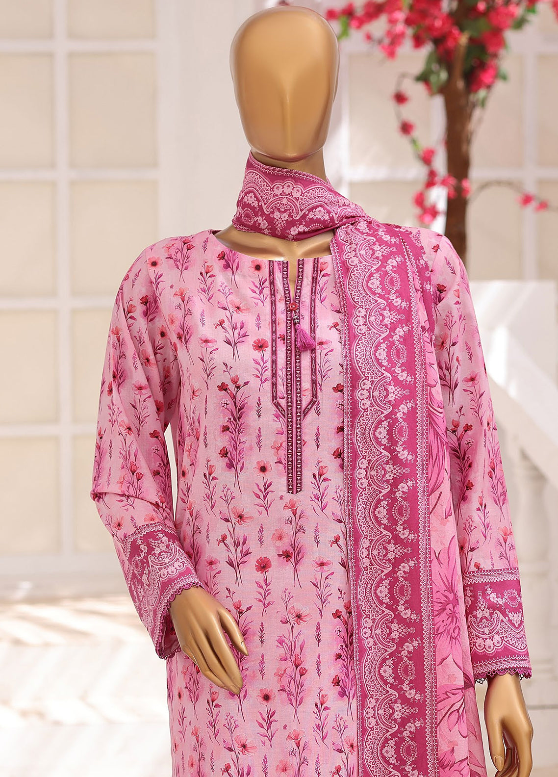 Platinum Floral By HZ Textile Printed Lawn 3 Piece Unstitched Suit HZ26PFP D-3225 Platinum Floral By HZ Textile Printed Lawn 3 Piece Unstitched Suit HZ26PFP D-3225