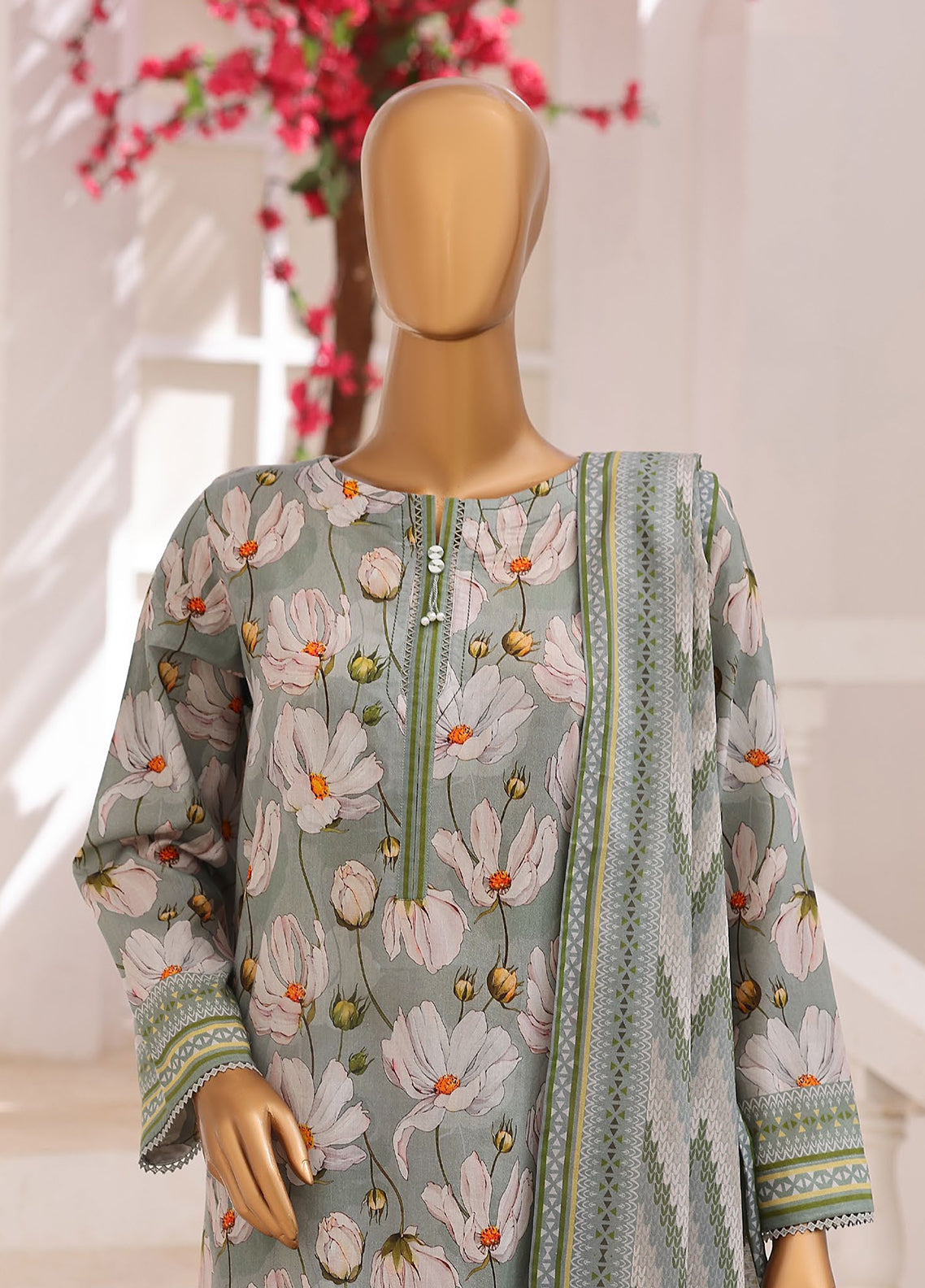 Platinum Floral By HZ Textile Printed Lawn 3 Piece Unstitched Suit HZ26PFP D-3227 Platinum Floral By HZ Textile Printed Lawn 3 Piece Unstitched Suit HZ26PFP D-3227