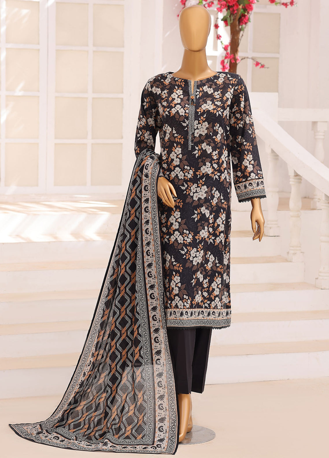 Platinum Floral By HZ Textile Printed Lawn 3 Piece Unstitched Suit HZ26PFP D-3229 Platinum Floral By HZ Textile Printed Lawn 3 Piece Unstitched Suit HZ26PFP D-3229