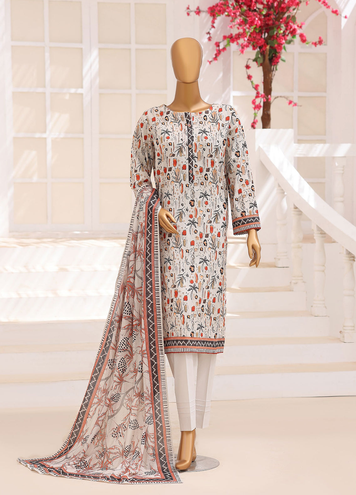 Platinum Floral By HZ Textile Printed Lawn 3 Piece Unstitched Suit HZ26PFP D-3230 Platinum Floral By HZ Textile Printed Lawn 3 Piece Unstitched Suit HZ26PFP D-3230