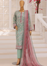 Platinum Floral By HZ Textile Printed Lawn 3 Piece Unstitched Suit HZ26PFP D-3231