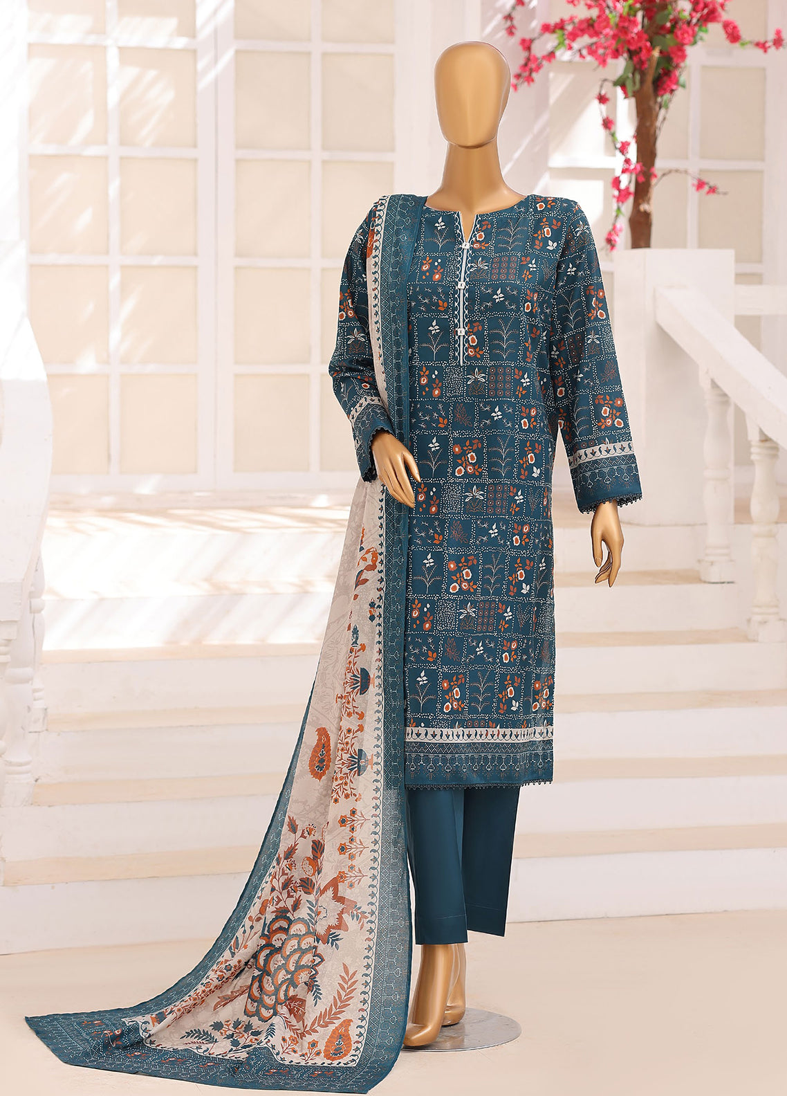 Platinum Floral By HZ Textile Printed Lawn 3 Piece Unstitched Suit HZ26PFP D-3232 Platinum Floral By HZ Textile Printed Lawn 3 Piece Unstitched Suit HZ26PFP D-3232