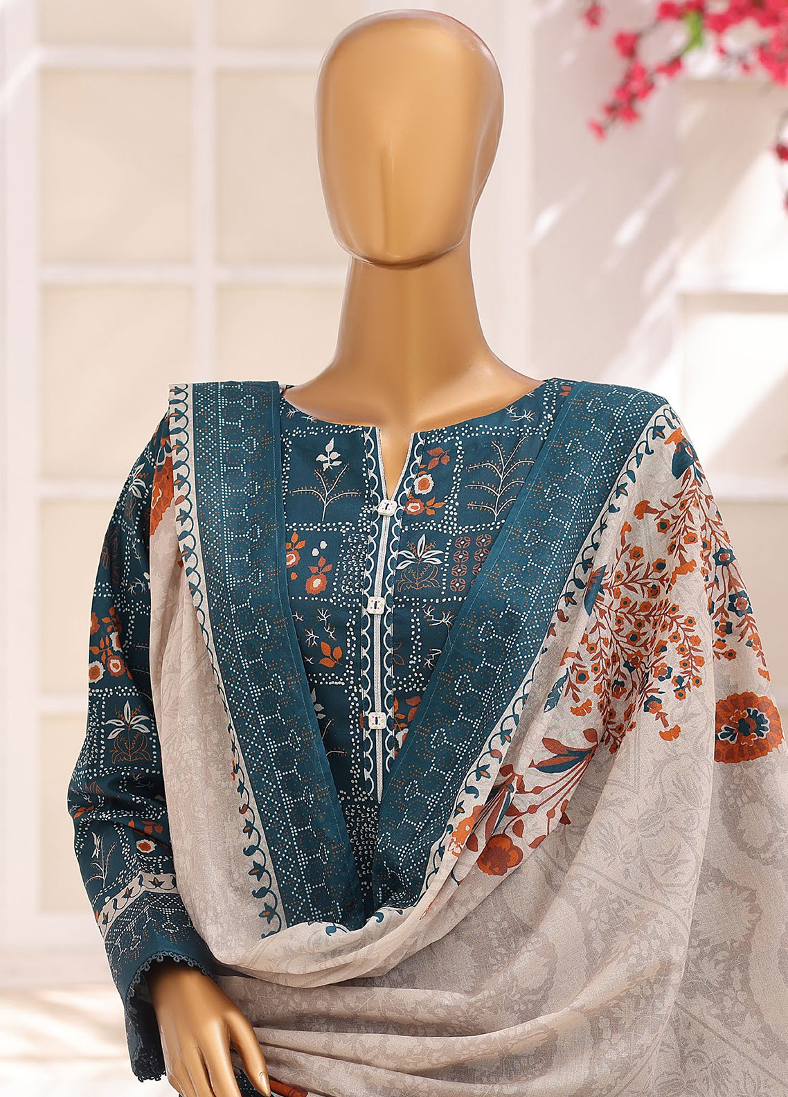 Platinum Floral By HZ Textile Printed Lawn 3 Piece Unstitched Suit HZ26PFP D-3232 Platinum Floral By HZ Textile Printed Lawn 3 Piece Unstitched Suit HZ26PFP D-3232