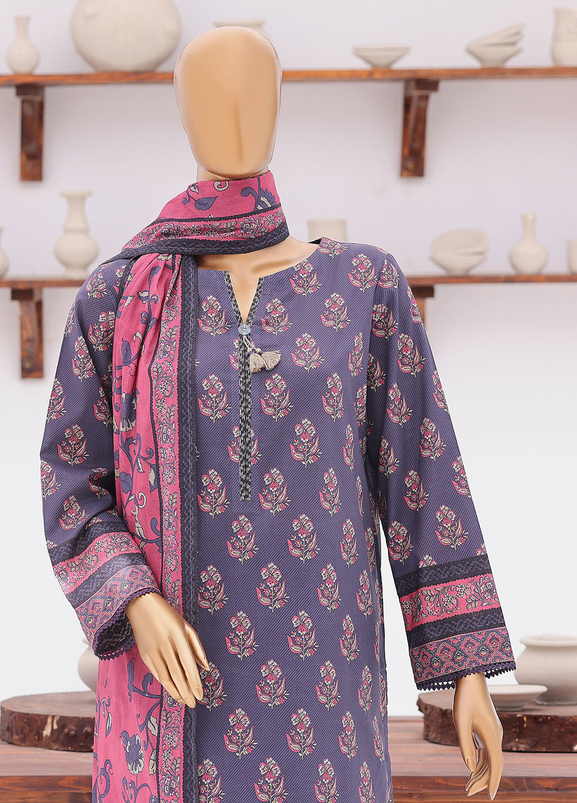 Platinum Jaipuri By HZ Textile Block Print Lawn 3 Piece Unstitched Suit HZ26PJBP D-234 Platinum Jaipuri By HZ Textile Block Print Lawn 3 Piece Unstitched Suit HZ26PJBP D-234