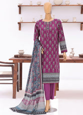 Platinum Jaipuri By HZ Textile Block Print Lawn 3 Piece Unstitched Suit HZ26PJBP D-238