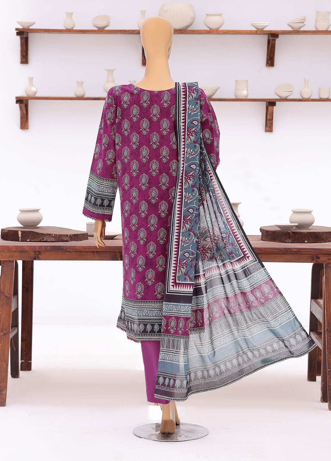 Platinum Jaipuri By HZ Textile Block Print Lawn 3 Piece Unstitched Suit HZ26PJBP D-238 Platinum Jaipuri By HZ Textile Block Print Lawn 3 Piece Unstitched Suit HZ26PJBP D-238