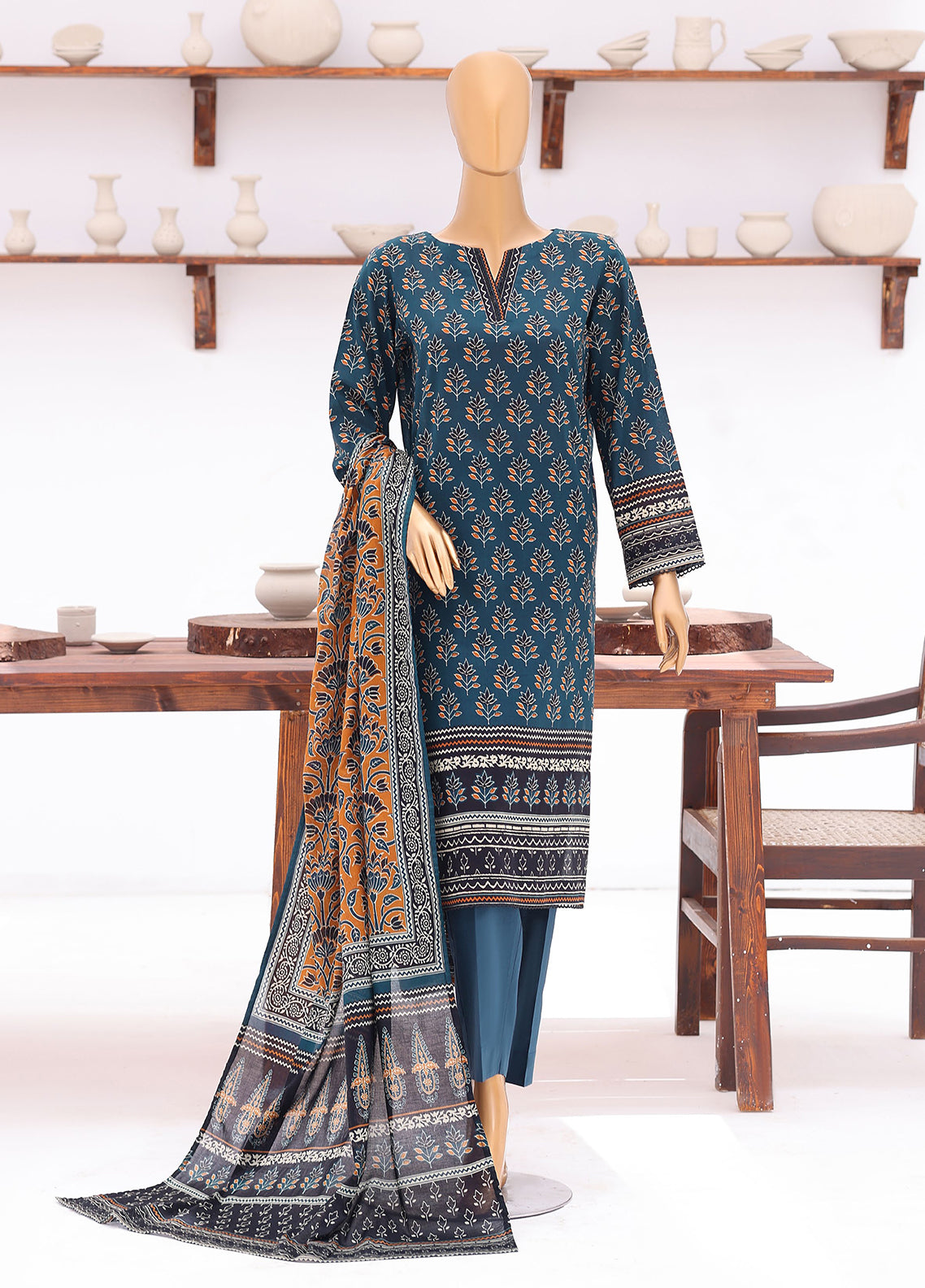 Platinum Jaipuri By HZ Textile Block Print Lawn 3 Piece Unstitched Suit HZ26PJBP D-239 Platinum Jaipuri By HZ Textile Block Print Lawn 3 Piece Unstitched Suit HZ26PJBP D-239