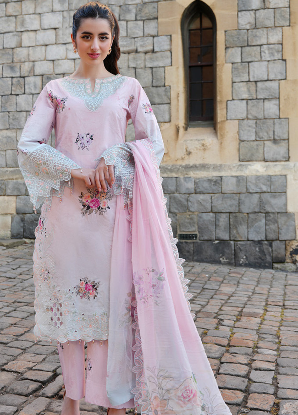 Printkari By Alzohaib Embroidered Cutwork Applique Lawn 3 Piece Unstitched Suit AZ26PECA D-09 Printkari By Alzohaib Embroidered Cutwork Applique Lawn 3 Piece Unstitched Suit AZ26PECA D-09