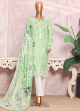 Printkari By HZ Textile Embrodered Lawn 3 Piece Stitched Suit HZ26PD1 D-818