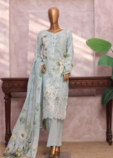 Printkari By HZ Textile Embrodered Lawn 3 Piece Stitched Suit HZ26PD1 D-820