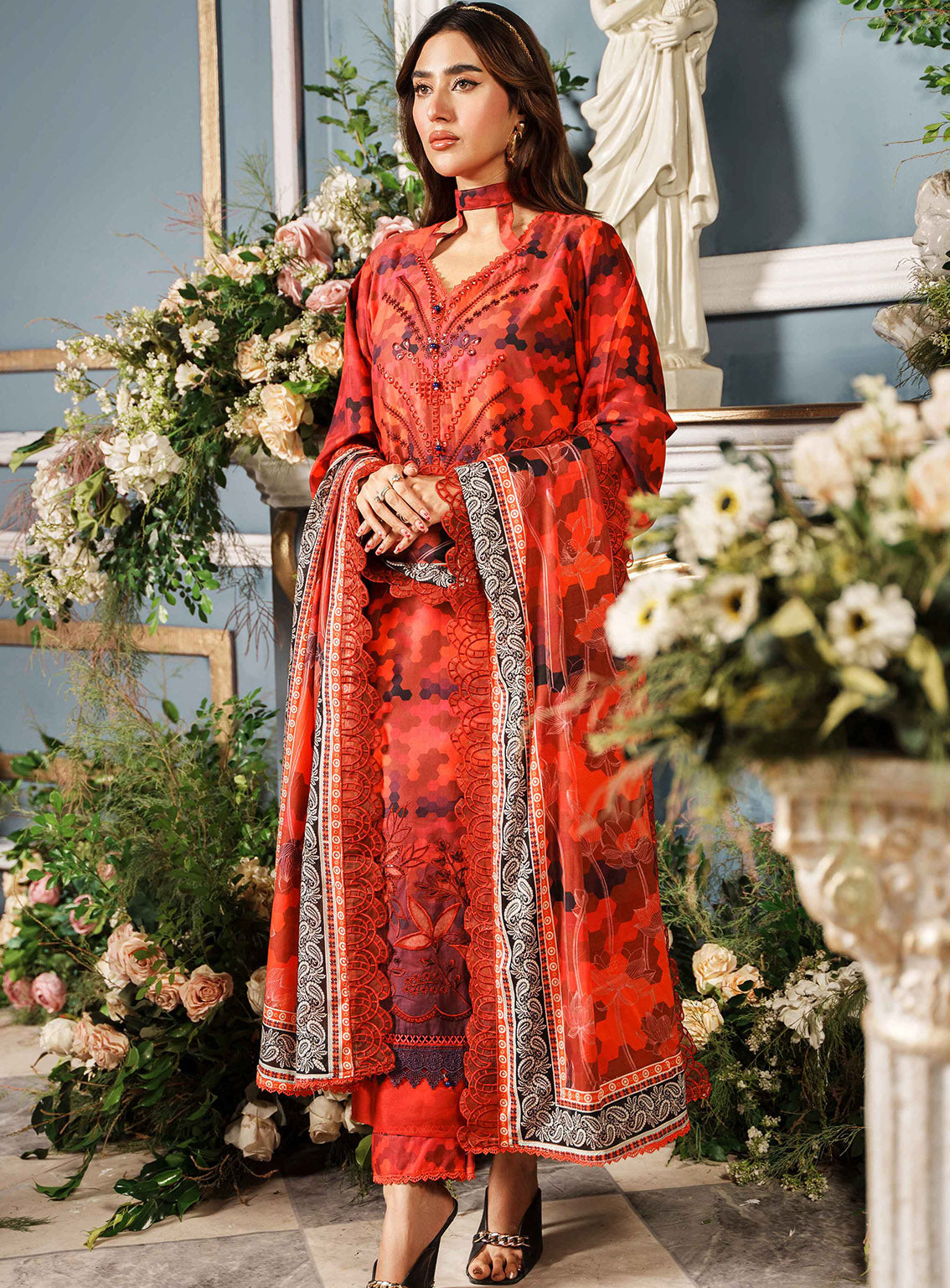 Printkari by Al Zohaib Embroidered Cambric Suits Unstitched 3 Piece - AZ24PCA 03 Printkari by Al Zohaib Embroidered Cambric Suits Unstitched 3 Piece - AZ24PCA 03