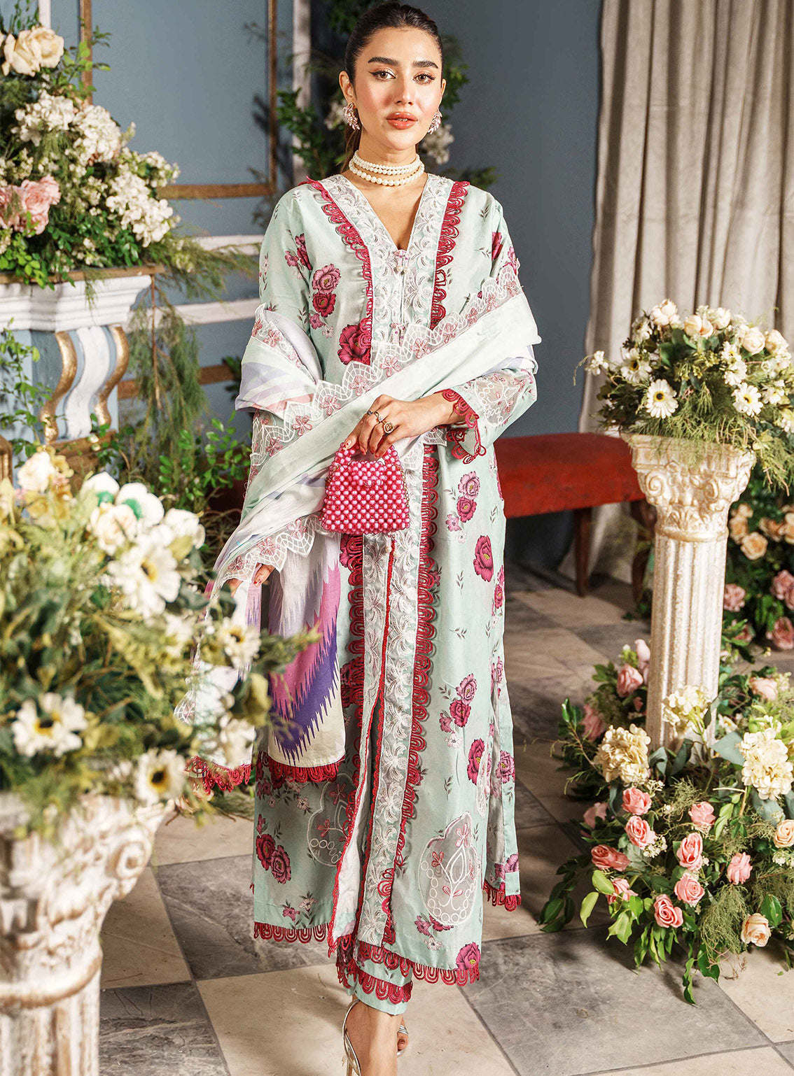 Printkari by Al Zohaib Embroidered Cambric Suits Unstitched 3 Piece - AZ24PCA 04 Printkari by Al Zohaib Embroidered Cambric Suits Unstitched 3 Piece - AZ24PCA 04