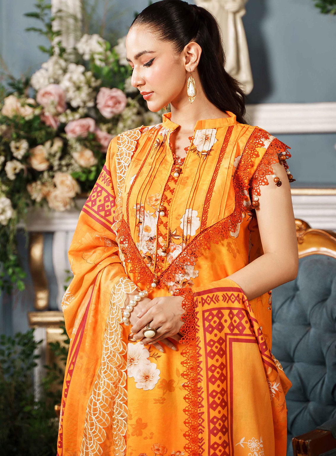 Printkari by Al Zohaib Embroidered Cambric Suits Unstitched 3 Piece - AZ24PCA 05 Printkari by Al Zohaib Embroidered Cambric Suits Unstitched 3 Piece - AZ24PCA 05