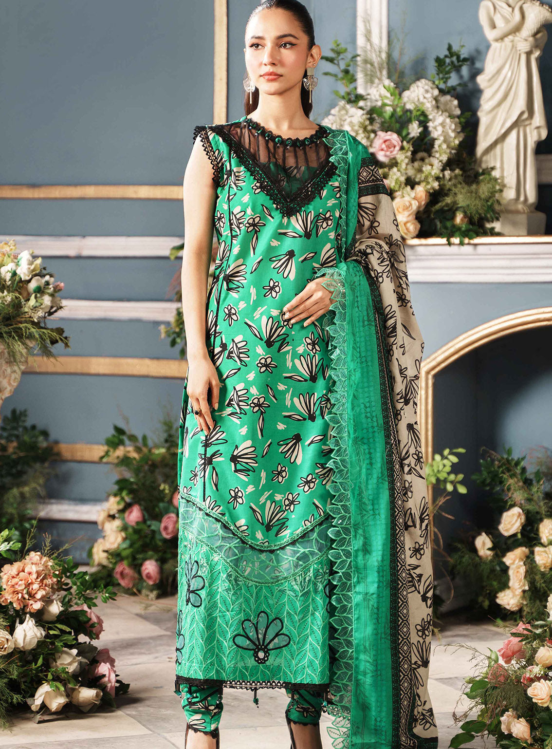 Printkari by Al Zohaib Embroidered Cambric Suits Unstitched 3 Piece - AZ24PCA 06 Printkari by Al Zohaib Embroidered Cambric Suits Unstitched 3 Piece - AZ24PCA 06