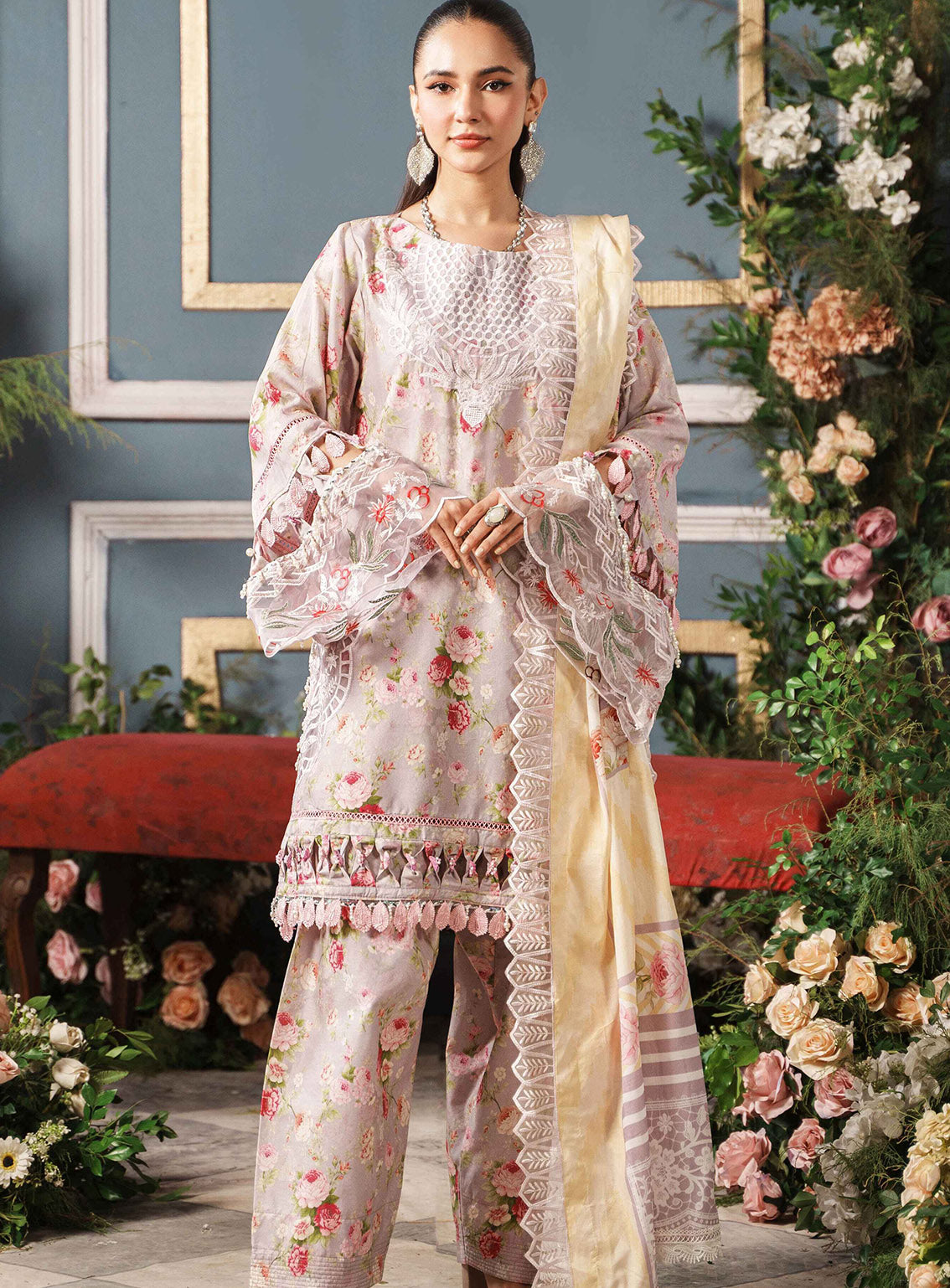 Printkari by Al Zohaib Embroidered Cambric Suits Unstitched 3 Piece - AZ24PCA 09 Printkari by Al Zohaib Embroidered Cambric Suits Unstitched 3 Piece - AZ24PCA 09
