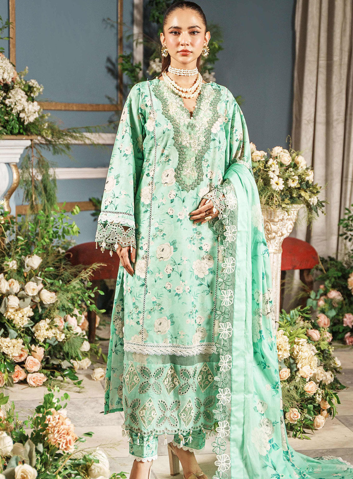 Printkari by Al Zohaib Embroidered Cambric Suits Unstitched 3 Piece - AZ24PCA 11 Printkari by Al Zohaib Embroidered Cambric Suits Unstitched 3 Piece - AZ24PCA 11
