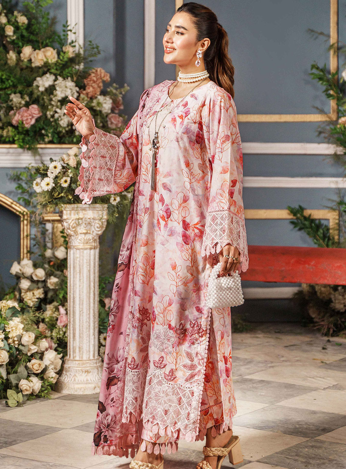 Printkari by Al Zohaib Embroidered Cambric Suits Unstitched 3 Piece - AZ24PCA 12 Printkari by Al Zohaib Embroidered Cambric Suits Unstitched 3 Piece - AZ24PCA 12