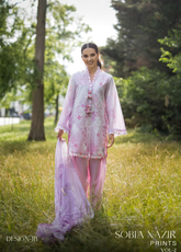 Prints By Sobia Nazir Embroidered Lawn 3 Piece Unstitched Suit SN26PV2 D-1B