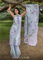 Prints By Sobia Nazir Embroidered Lawn 3 Piece Unstitched Suit SN26PV2 D-3B