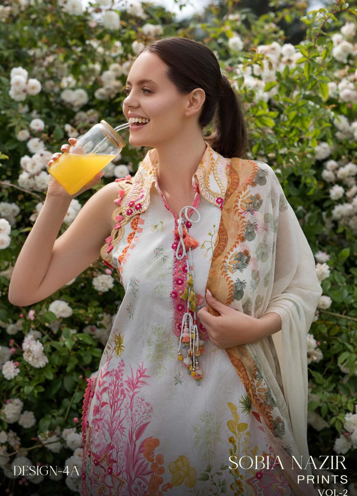 Prints By Sobia Nazir Embroidered Lawn 3 Piece Unstitched Suit SN26PV2 D-4A Prints By Sobia Nazir Embroidered Lawn 3 Piece Unstitched Suit SN26PV2 D-4A