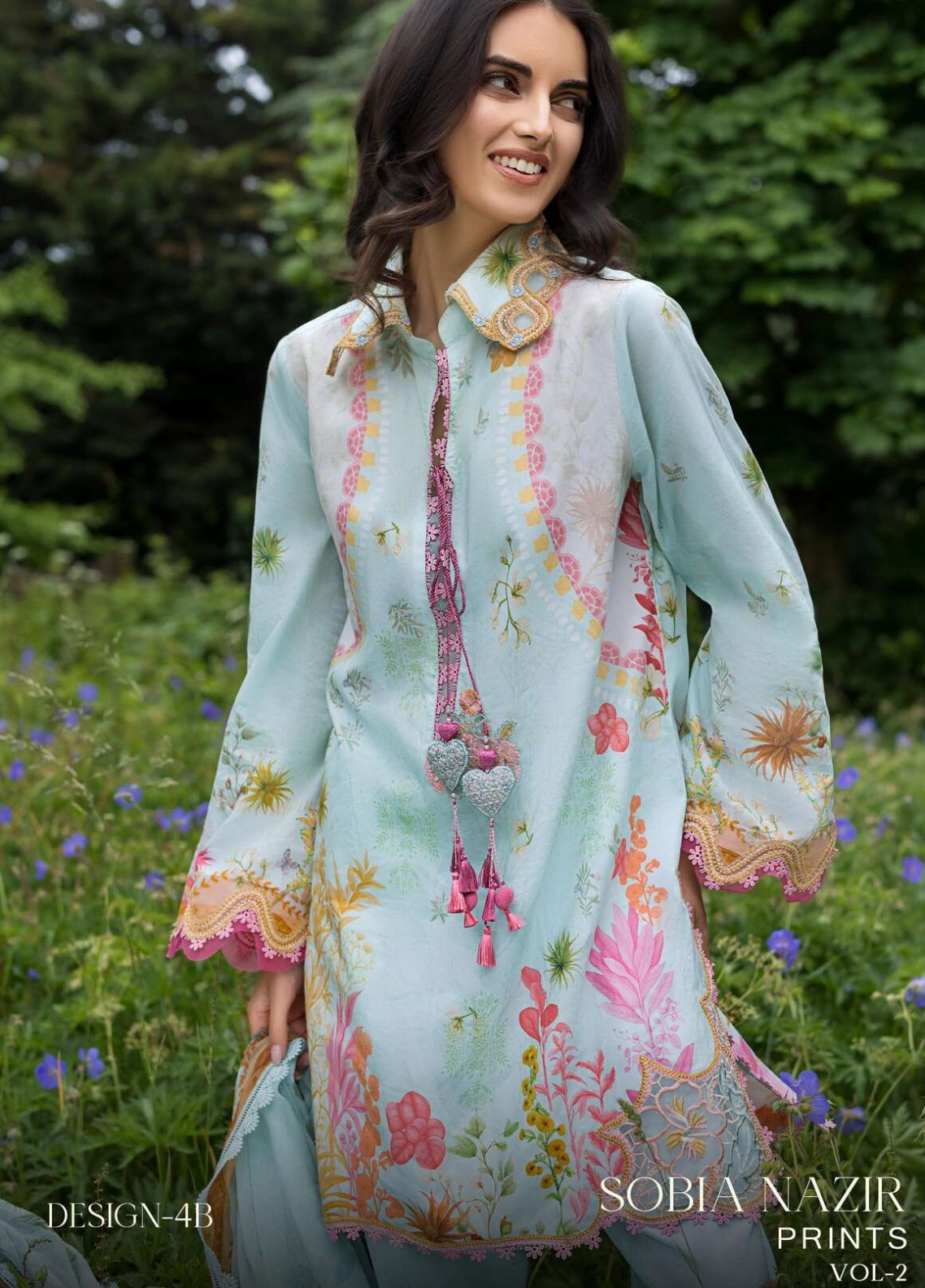 Prints By Sobia Nazir Embroidered Lawn 3 Piece Unstitched Suit SN26PV2 D-4B Prints By Sobia Nazir Embroidered Lawn 3 Piece Unstitched Suit SN26PV2 D-4B
