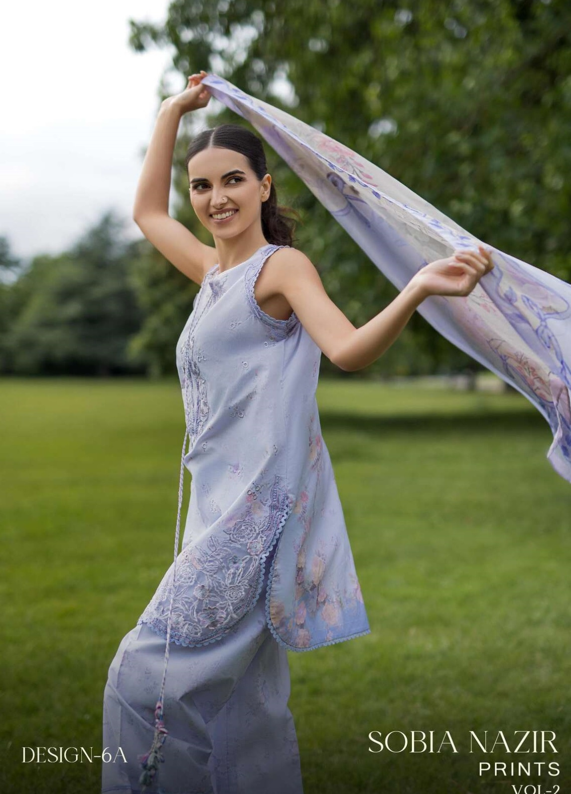 Prints By Sobia Nazir Embroidered Lawn 3 Piece Unstitched Suit SN26PV2 D-6A Prints By Sobia Nazir Embroidered Lawn 3 Piece Unstitched Suit SN26PV2 D-6A