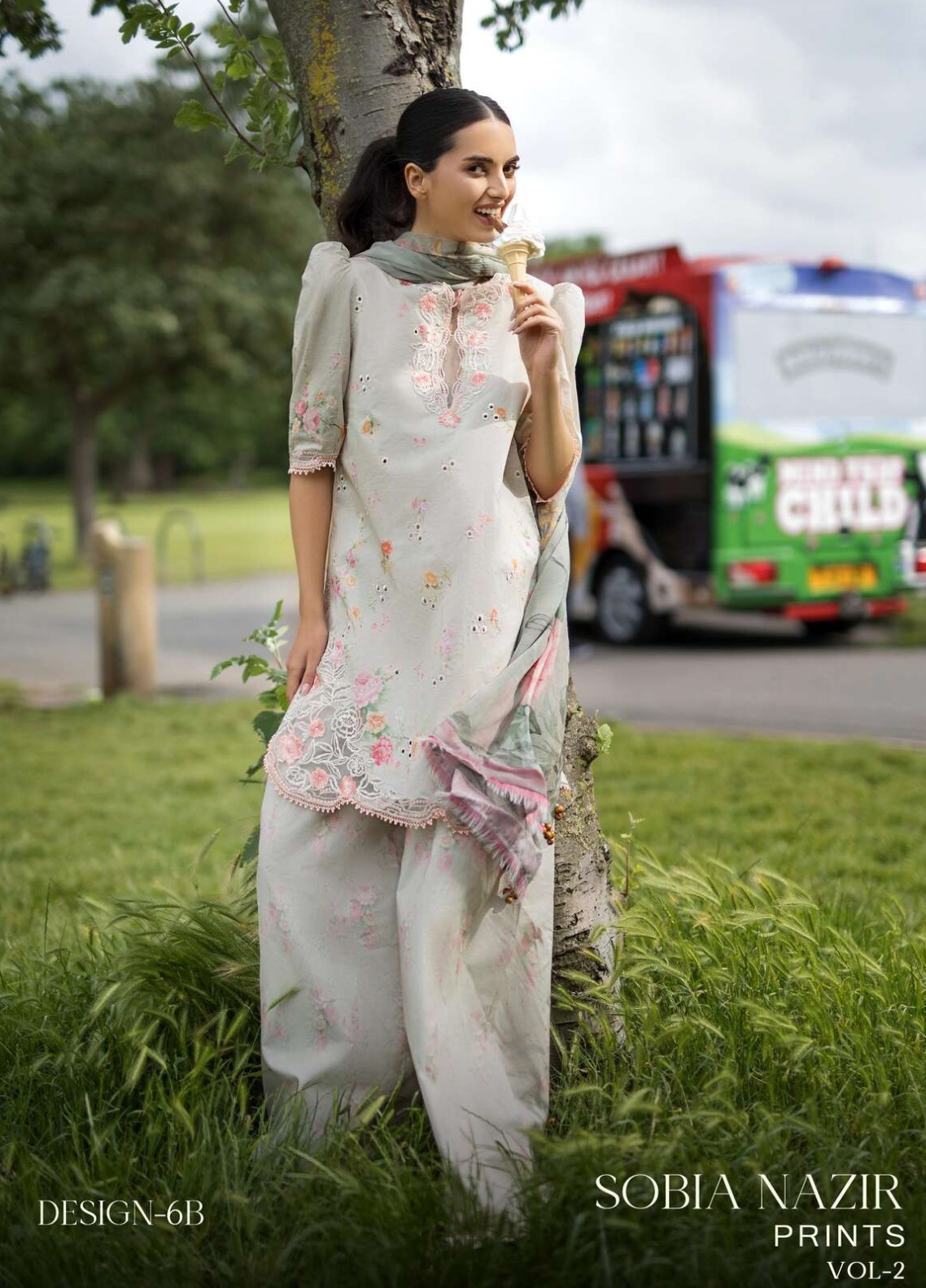 Prints By Sobia Nazir Embroidered Lawn 3 Piece Unstitched Suit SN26PV2 D-6B Prints By Sobia Nazir Embroidered Lawn 3 Piece Unstitched Suit SN26PV2 D-6B