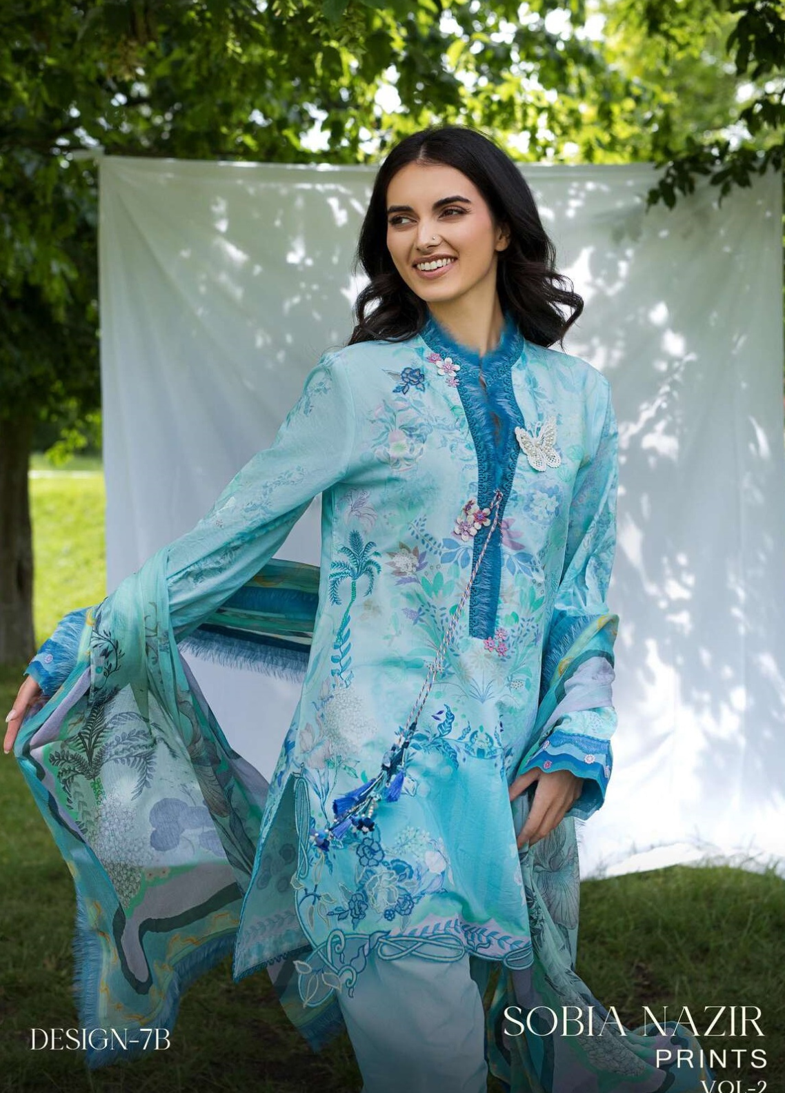 Prints By Sobia Nazir Embroidered Lawn 3 Piece Unstitched Suit SN26PV2 D-7B Prints By Sobia Nazir Embroidered Lawn 3 Piece Unstitched Suit SN26PV2 D-7B