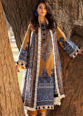 Prints by Asim Jofa Embroidered Lawn Suits Unstitched 3 Piece - AJ25PL6 AJUBJ-10