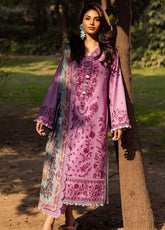 Prints by Asim Jofa Embroidered Lawn Suits Unstitched 3 Piece - AJ25PL6 AJUBJ-13